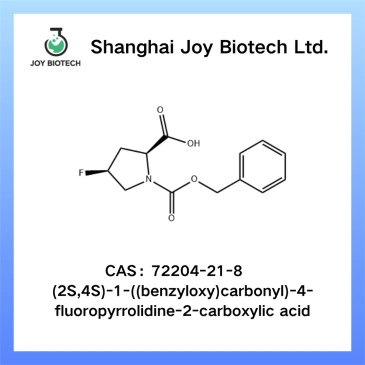 (2S,4S)-1-((benzyloxy)carbonyl)-4-fluorpyrrolidine-2-carbonzuur CAS NR 72204-21-8