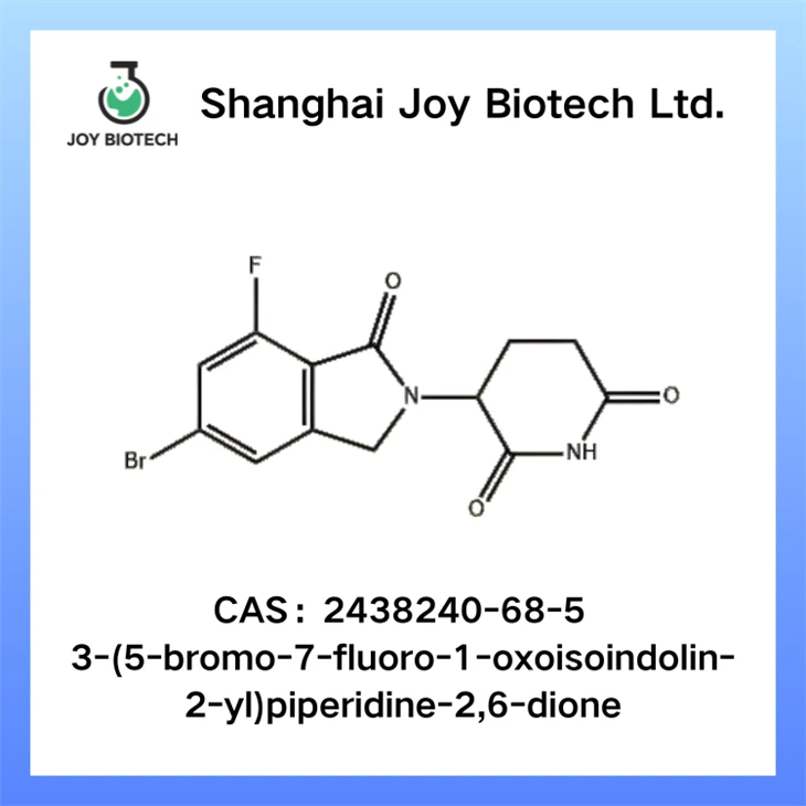 3-(5-broom-7-fluor-1-oxoisoindolin-2-yl)piperidine-2,6-dion CAS NR. 2438240-68-5